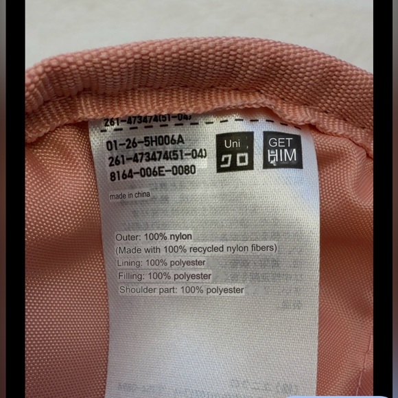 UNIQLO #12 Pink Crescent Moon Crossbody/ Shoulder Bag NWT - Picture 14 of 16